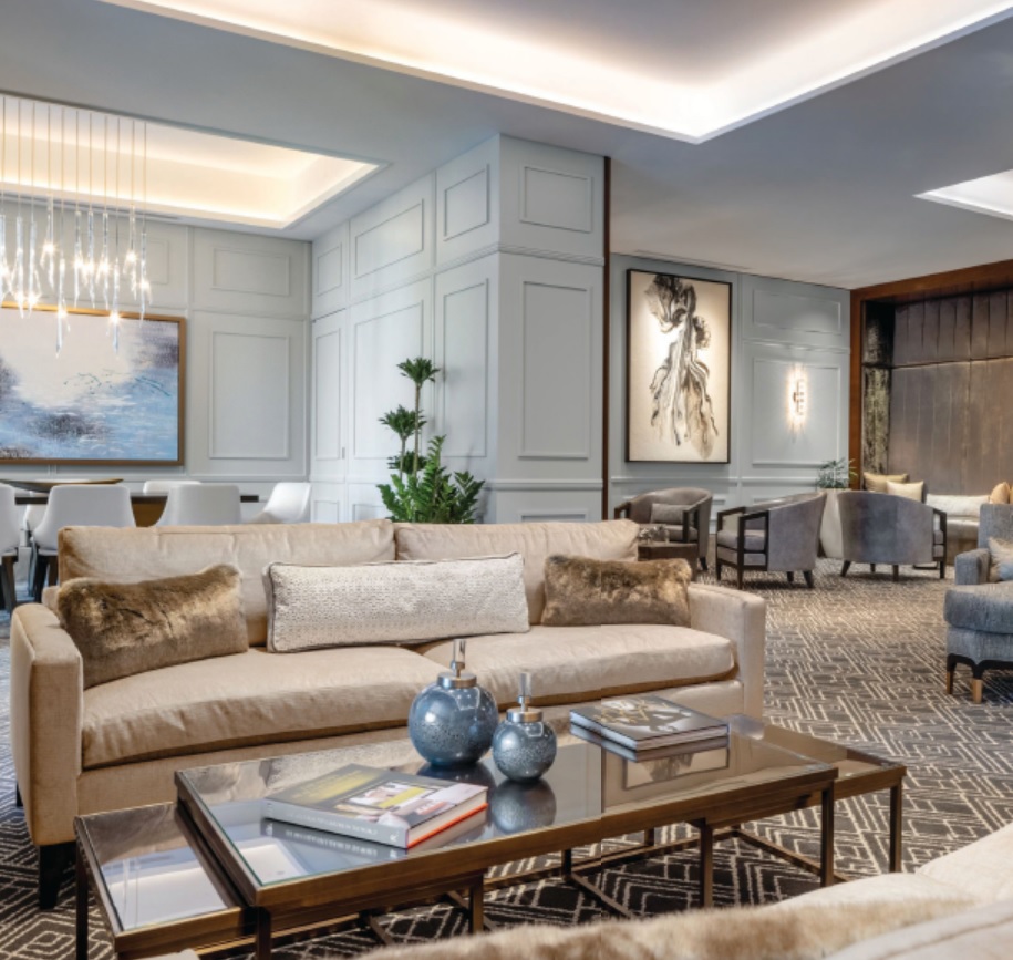 The Tribune Tower tempts residents with more than 55,000 square feet
of amenity areas on four different levels PHOTO COURTESY OF TRIBUNE TOWER RESIDENCES
