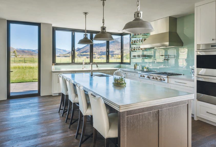 The kitchen inside the Sopris House, which is listed for $5.5 million. PHOTO COURTESY OF THE RESIDENCES OF ASPEN VALLEY RANCH