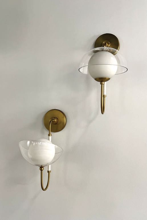 Chapeau LED hat tip sconce and Chapeau LED tophat sconce PHOTO COURTESY OF BRAND