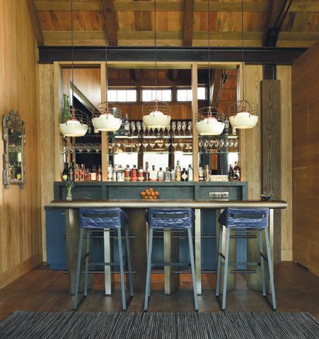 The bar at the Ranch House, the centerpiece of the Aspen Valley Ranch community PHOTO COURTESY OF THE RESIDENCES OF ASPEN VALLEY RANCH  