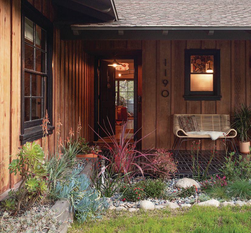 Blazek completely redid the California ranch’s exterior. PHOTOGRAPHED BY ALEX ZAROUR, VIRTUALLY HERE STUDIOS