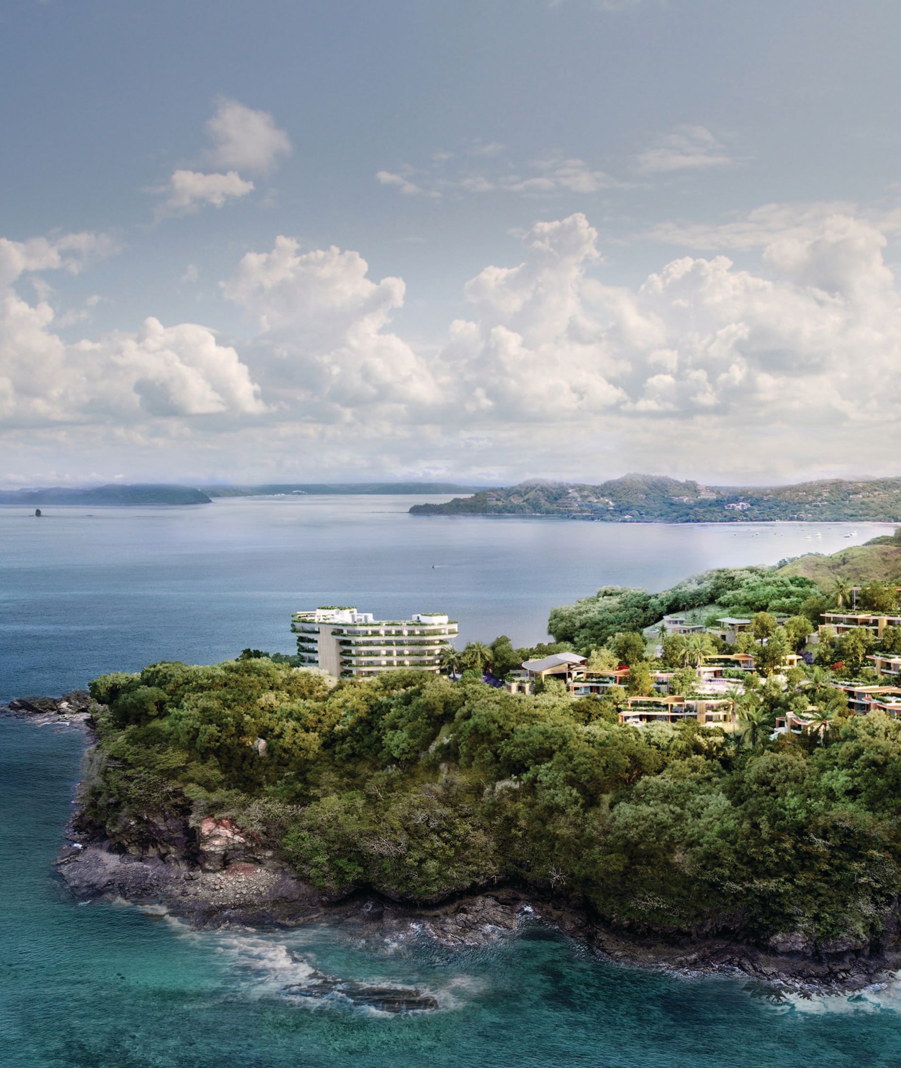 With just 19 condos and 22 estate homes, Waldorf Astoria Residences Guanacaste offers true exclusivity on Costa Rica’s stunning Cacique Peninsula. RENDERING COURTESY OF WALDORF ASTORIA RESIDENCES GUANACASTE