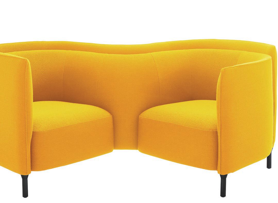 A vis-a-vis seat from the brand’s Hemicycle collection PHOTO COURTESY OF LIGNE ROSET