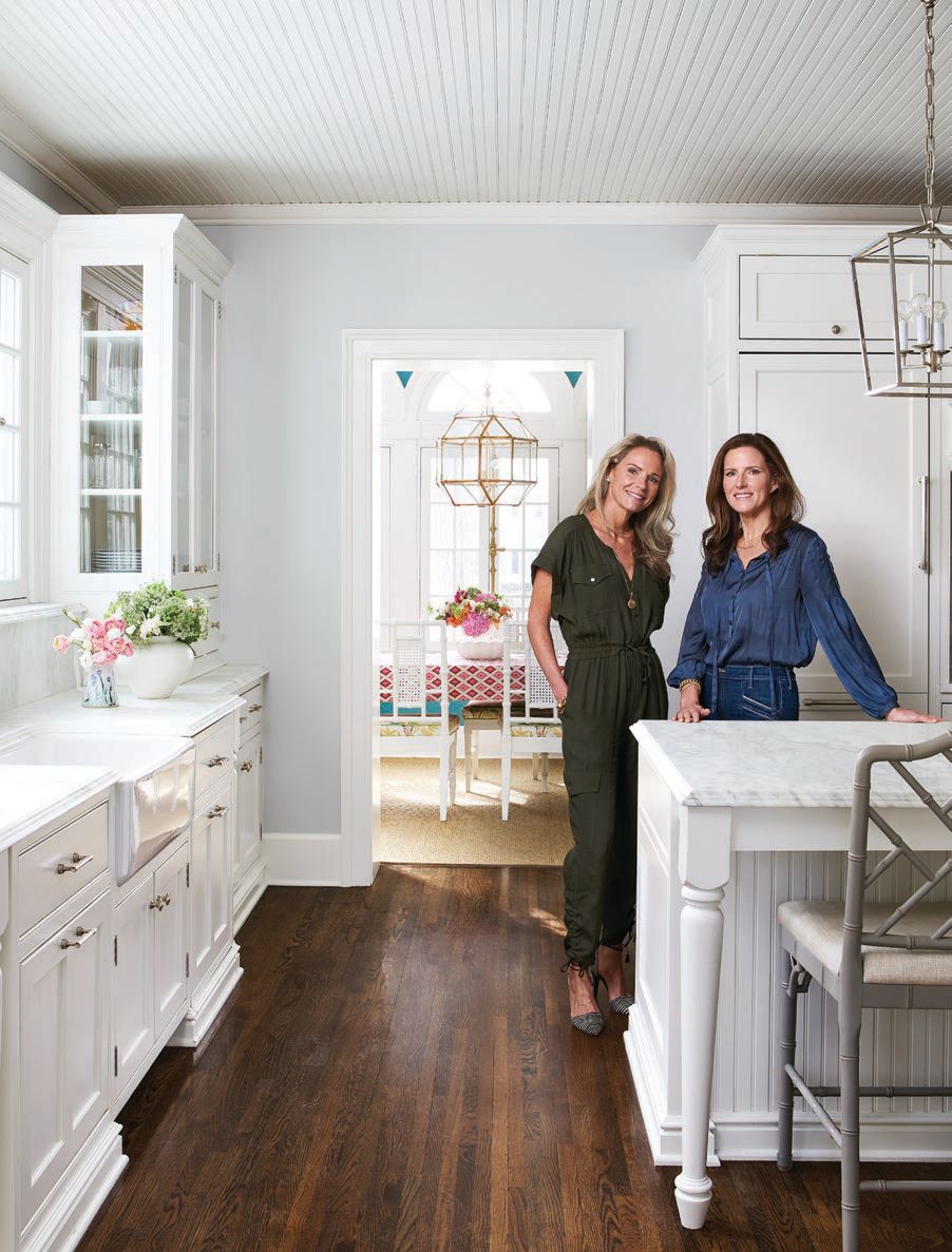 Stephanie Meyer (at right) found the perfect designer for her Winnetka home project in sister Kristina Phillips