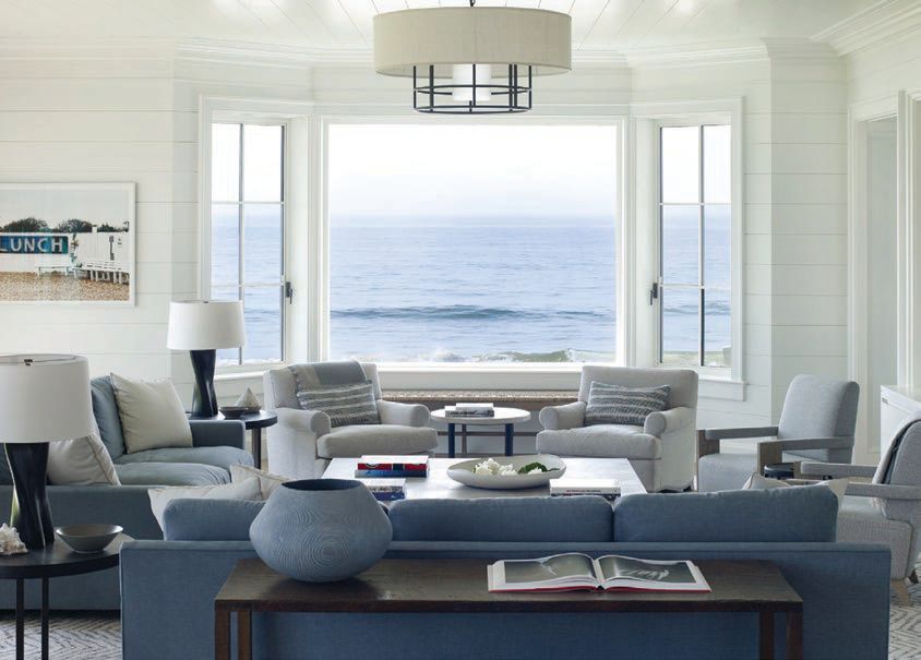 Victoria Hagan’s monograph Live Now (Rizzoli) beckons with seaside sanctuaries like this Hamptons home beautifully imagined to frame the ocean views by the designer. LIVE NOW PHOTO BY WILLIAM WALDRON/COURTESY OF RIZZOLI NEW YORK