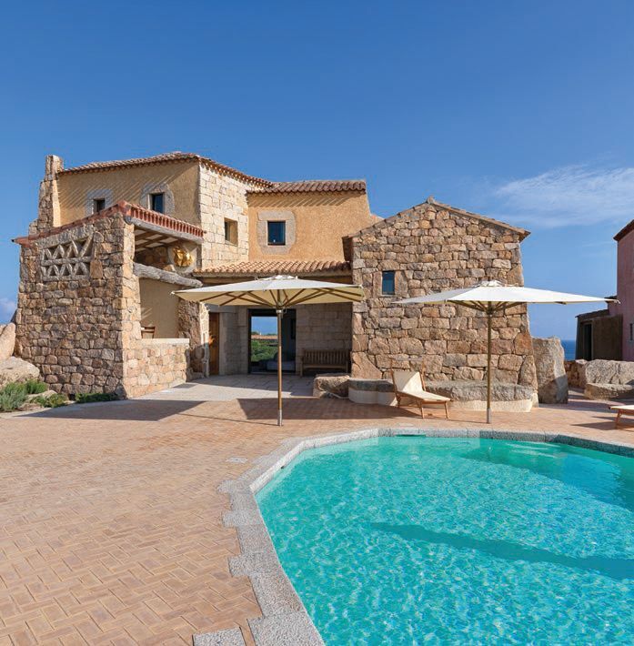 A villa in Sardinia that is appointed with Edra selects PHOTO COURTESY OF BRAND