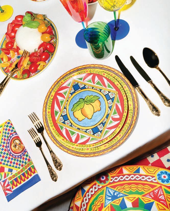 Tableware from the Carretto collection. PHOTO COURTESY OF BRAND