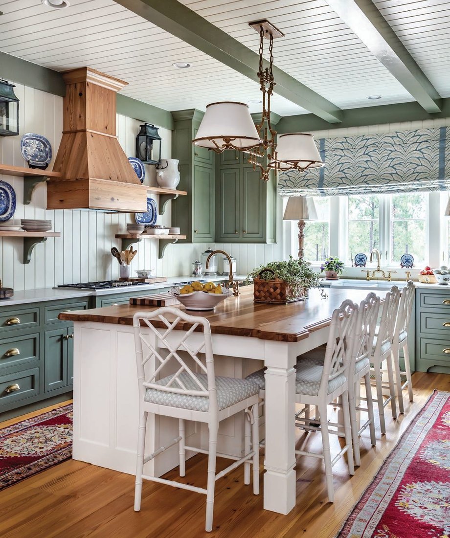 A kitchen oozing cottage charm by James Farmer in Georgia PHOTO: BY JEFF HERR