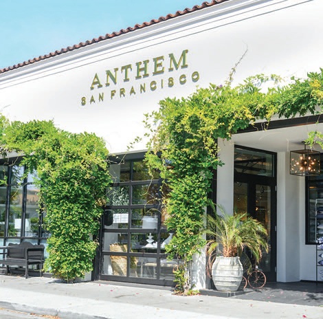 Anthem recently debuted a Burlingame showroom PHOTO COURTESY OF BRANDS