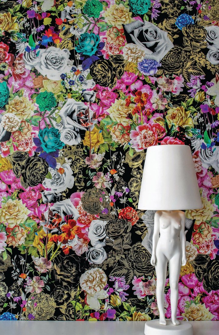 Rose Mary Rose in Shirley Sunshine wallcovering PHOTO COURTESY OF EVER ATELIER