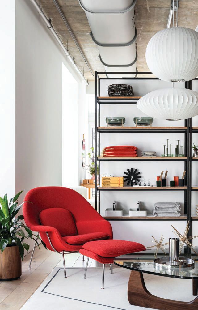 A vignette in the Design Within Reach showroom. PHOTO COURTESY OF HERMAN MILLER GROUP
