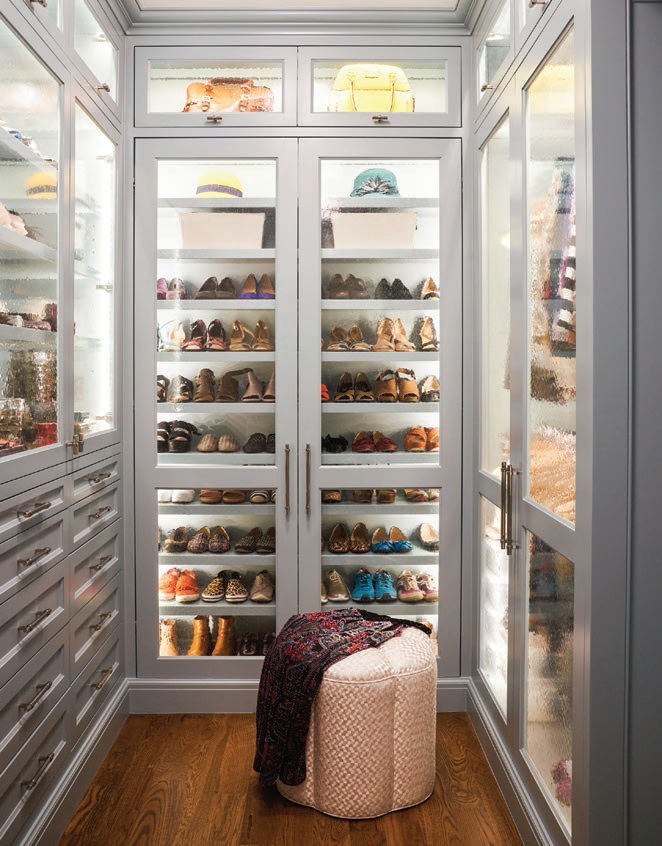 The closet is a true dream for any shoe and handbag lover PHOTO BY JACK THOMPSON