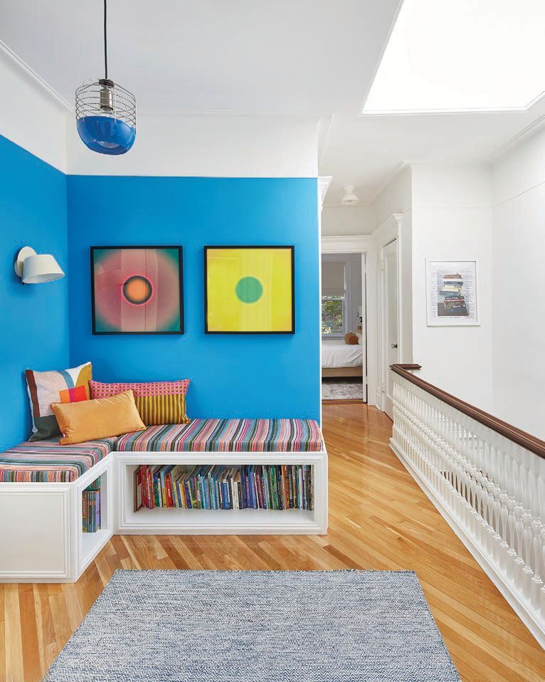A bright Benjamin Moore hue adds vibrancy to the home PHOTOGRAPHED BY JACOB SNAVELY
